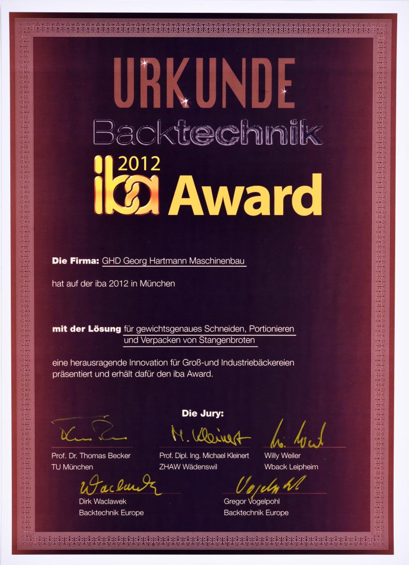 IBA-Award 2012